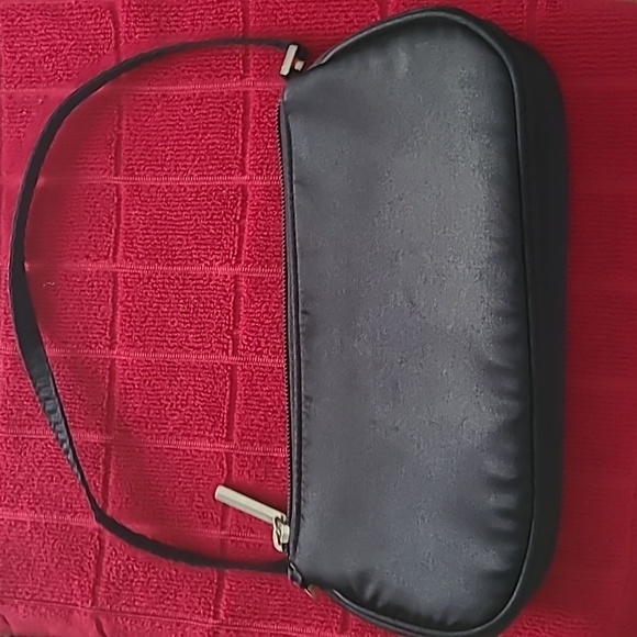 Black Satiny Mini Handbag for Evening or Formal Event - Picture 5 of 13